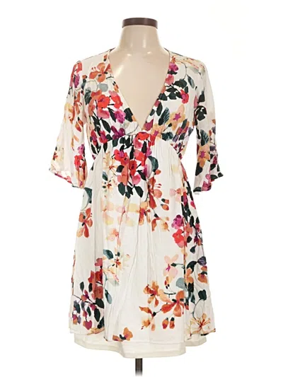 Pre-owned Assorted Brands Casual Dress In Ivory