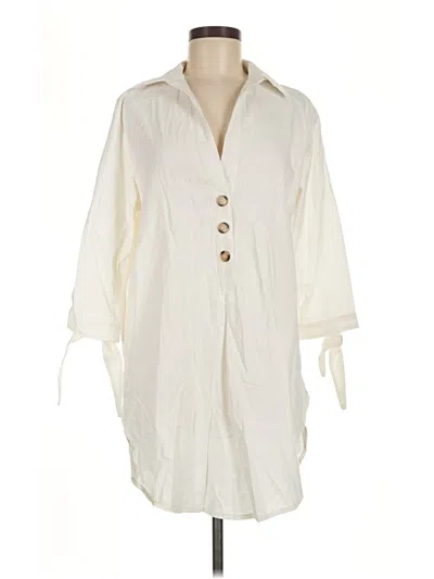 Pre-owned Assorted Brands Casual Dress In Ivory