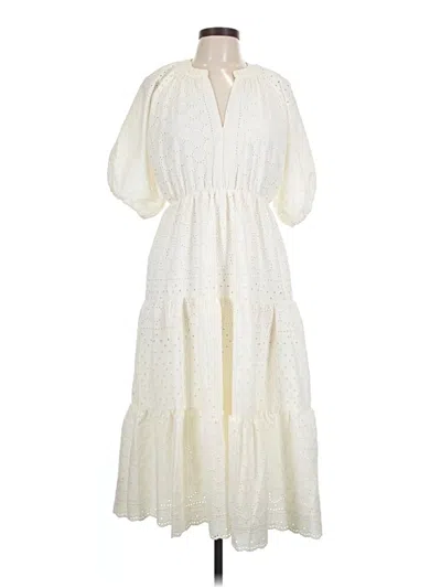 Pre-owned Assorted Brands Casual Dress In Ivory