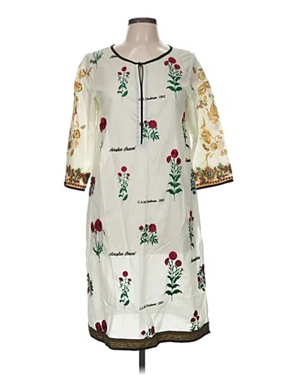 Pre-owned Assorted Brands Casual Dress In Ivory