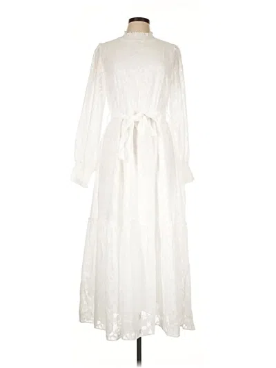 Pre-owned Assorted Brands Casual Dress In Ivory