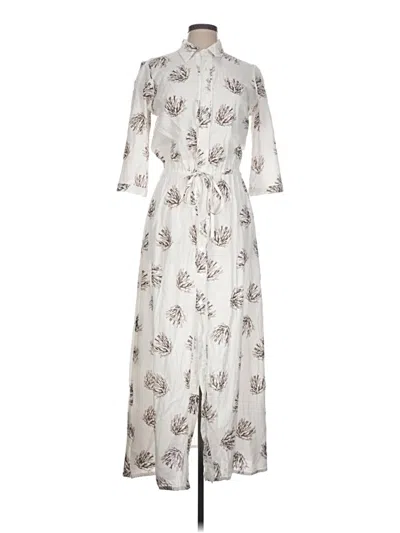 Pre-owned Assorted Brands Casual Dress In Ivory