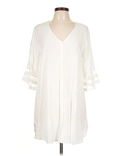 Pre-owned Assorted Brands Casual Dress In Ivory