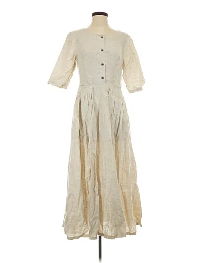 Pre-owned Assorted Brands Casual Dress In Ivory