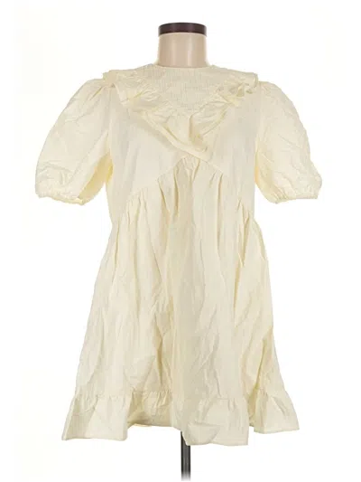 Pre-owned Assorted Brands Casual Dress In Ivory