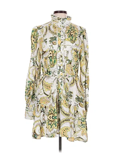 Pre-owned Assorted Brands Casual Dress In Ivory