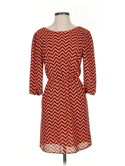 Pre-owned Assorted Brands Casual Dress In Orange