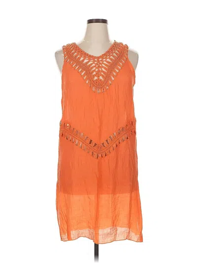 Pre-owned Assorted Brands Casual Dress In Orange