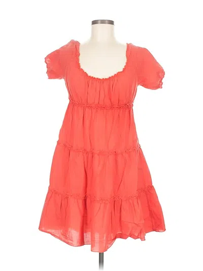 Pre-owned Assorted Brands Casual Dress In Orange