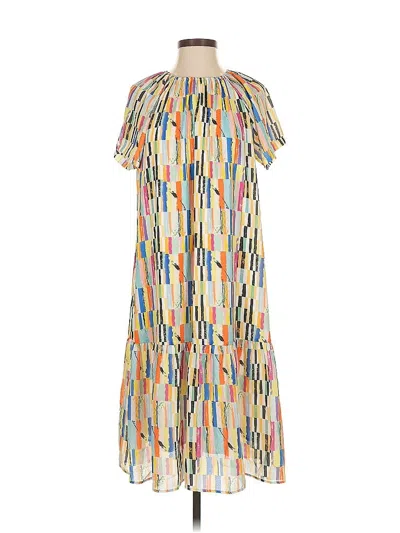 Pre-owned Assorted Brands Casual Dress In Orange