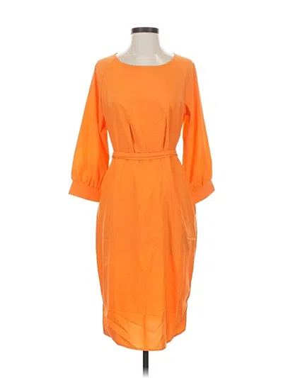 Pre-owned Assorted Brands Casual Dress In Orange