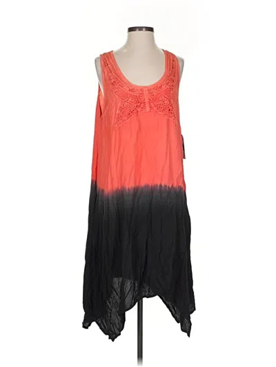 Pre-owned Assorted Brands Casual Dress In Orange