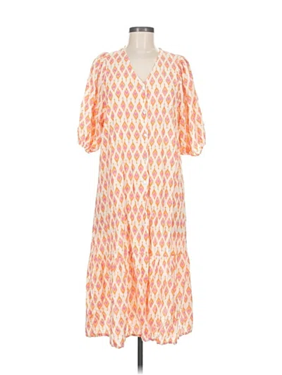 Pre-owned Assorted Brands Casual Dress In Orange