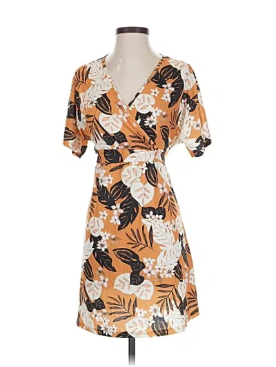 Pre-owned Assorted Brands Casual Dress In Orange