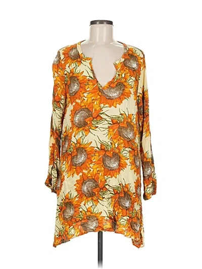 Pre-owned Assorted Brands Casual Dress In Orange