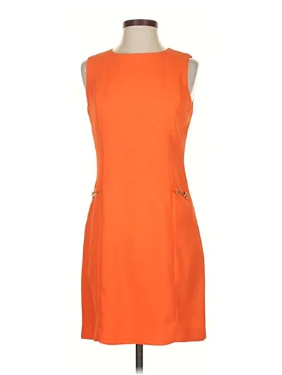 Pre-owned Assorted Brands Casual Dress In Orange