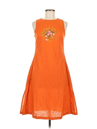 Assorted Brands Casual Dress In Orange