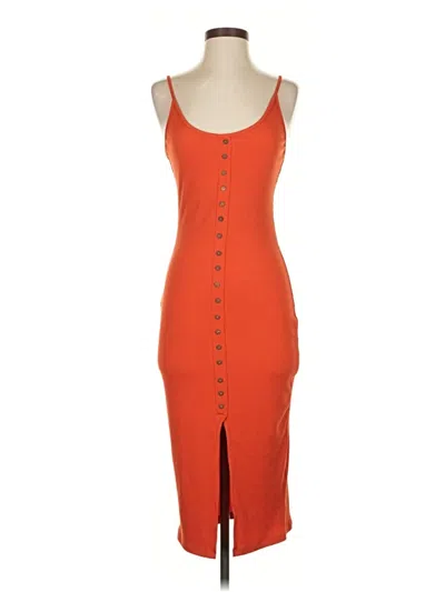 Pre-owned Assorted Brands Casual Dress In Orange