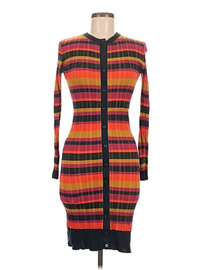 Pre-owned Assorted Brands Casual Dress In Orange