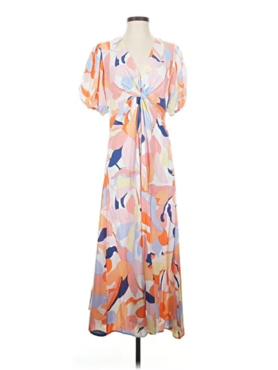 Pre-owned Assorted Brands Casual Dress In Orange