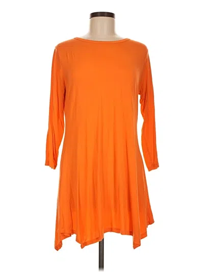 Pre-owned Assorted Brands Casual Dress In Orange