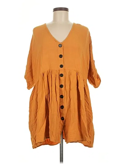 Pre-owned Assorted Brands Casual Dress In Orange