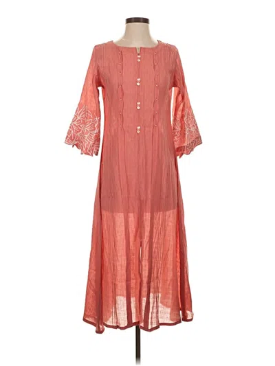 Pre-owned Assorted Brands Casual Dress In Orange