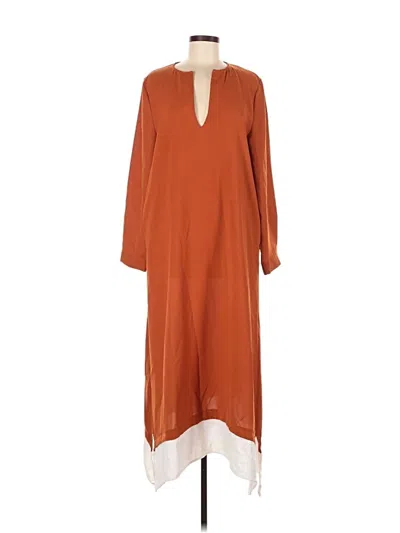 Pre-owned Assorted Brands Casual Dress In Orange