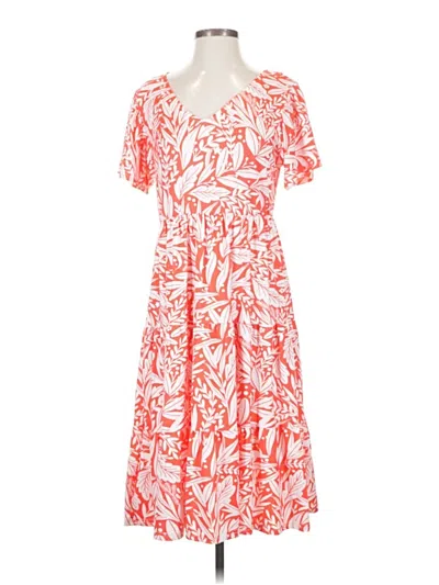 Pre-owned Assorted Brands Casual Dress In Orange
