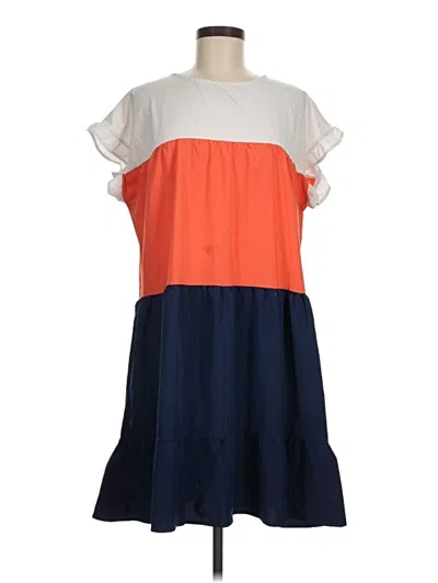 Pre-owned Assorted Brands Casual Dress In Orange