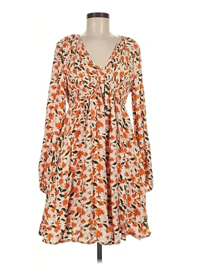 Assorted Brands Casual Dress In Orange