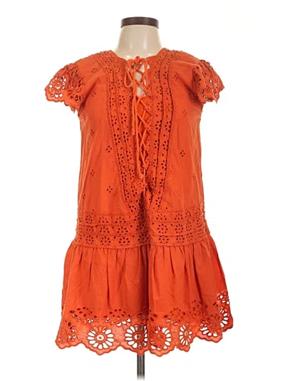 Pre-owned Assorted Brands Casual Dress In Orange