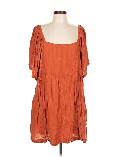 Pre-owned Assorted Brands Casual Dress In Orange