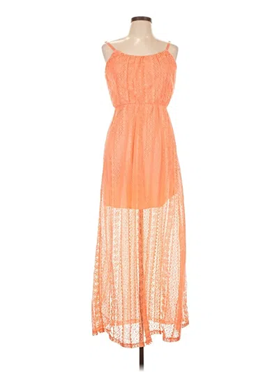Pre-owned Assorted Brands Casual Dress In Orange