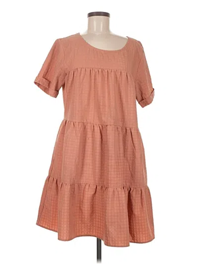 Pre-owned Assorted Brands Casual Dress In Orange