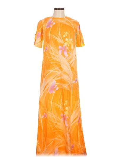 Pre-owned Assorted Brands Casual Dress In Orange