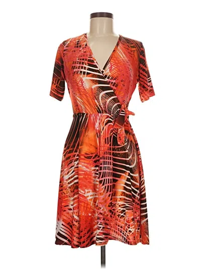 Pre-owned Assorted Brands Casual Dress In Orange