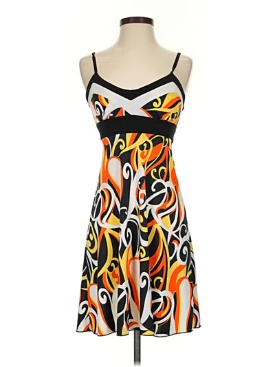 Pre-owned Assorted Brands Casual Dress In Orange