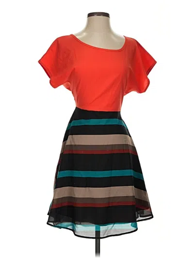 Pre-owned Assorted Brands Casual Dress In Orange