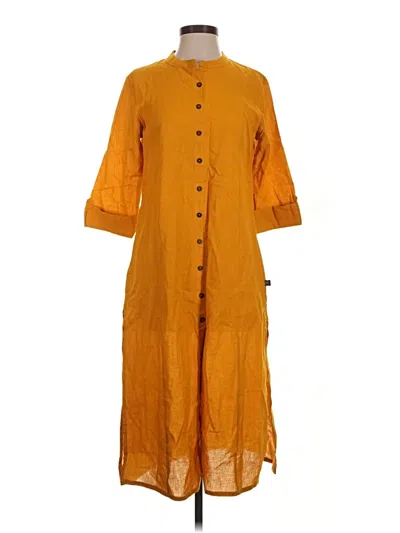 Pre-owned Assorted Brands Casual Dress In Orange