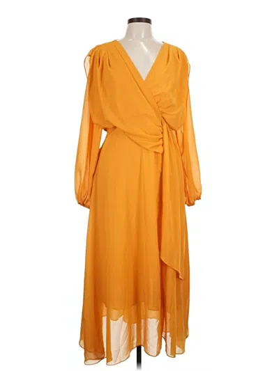 Pre-owned Assorted Brands Casual Dress In Orange