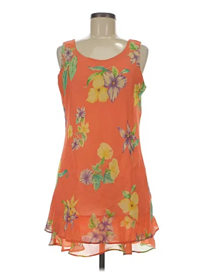 Pre-owned Assorted Brands Casual Dress In Orange