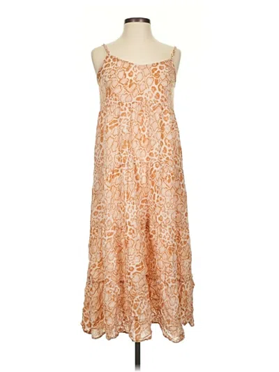 Pre-owned Assorted Brands Casual Dress In Orange