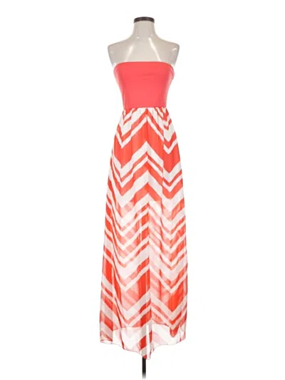 Pre-owned Assorted Brands Casual Dress In Orange