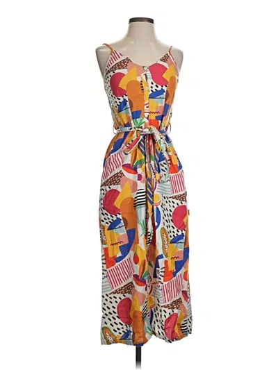 Pre-owned Assorted Brands Casual Dress In Orange
