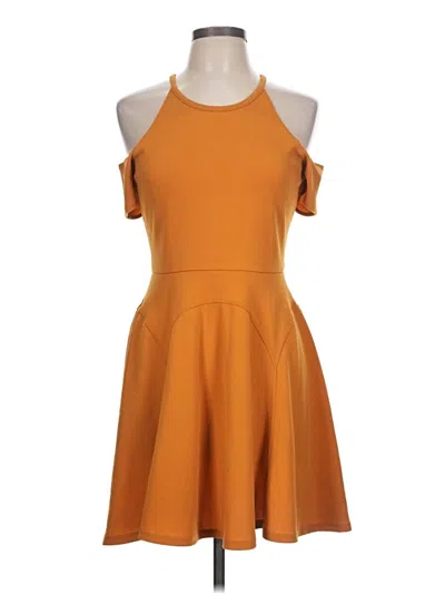 Pre-owned Assorted Brands Casual Dress In Orange