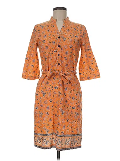 Pre-owned Assorted Brands Casual Dress In Orange