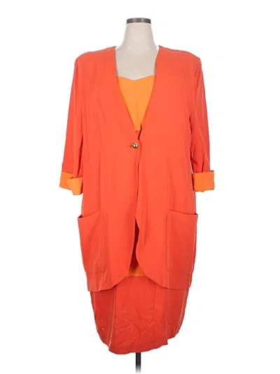 Pre-owned Assorted Brands Casual Dress In Orange