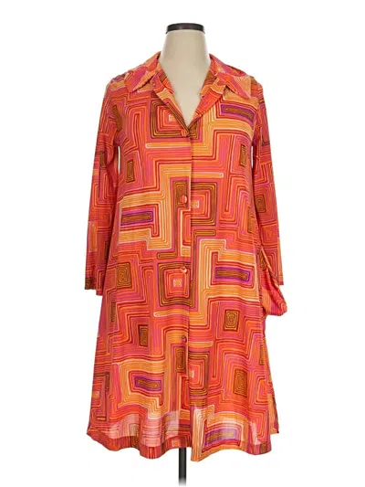 Pre-owned Assorted Brands Casual Dress In Orange