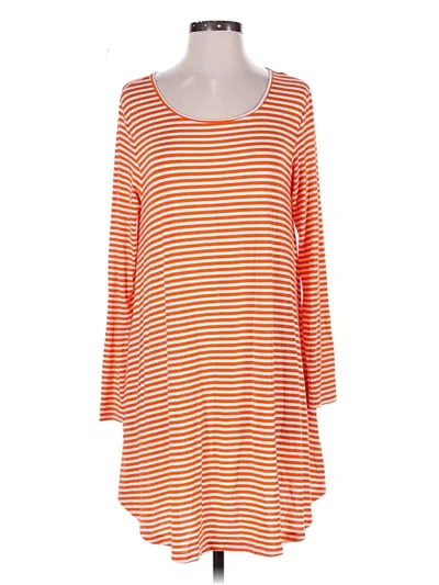 Pre-owned Assorted Brands Casual Dress In Orange